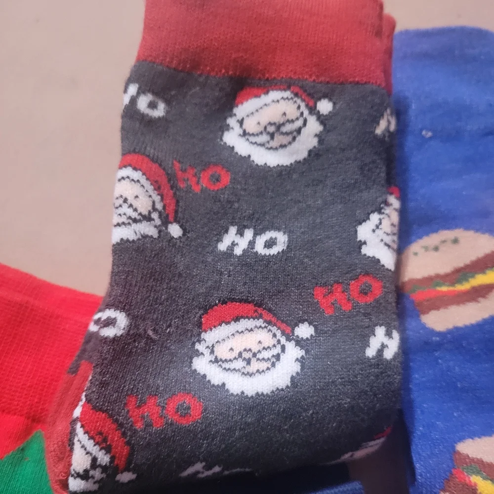 6 Pairs Womens NEW‎ Christmas Socks Stocking Stuffer Slippers A51